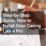 Step-by-Step Guide: How to Install Door Casing Like a Pro